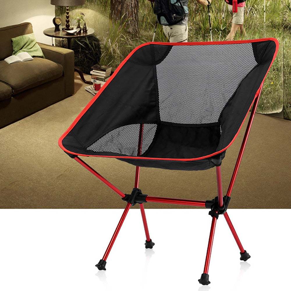 Detachable Portable Folding Moon Chair Camping Fishing Hiking